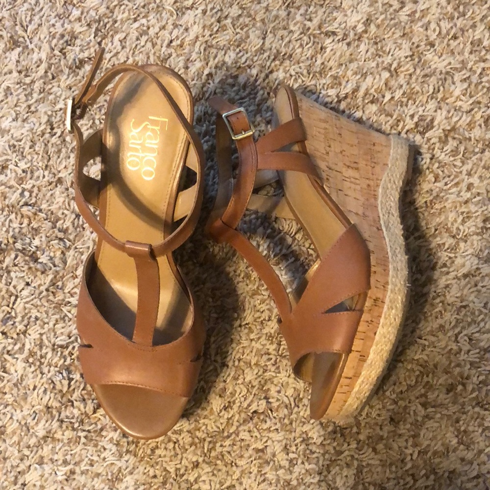 Franc Sarto Cognac Wedges
